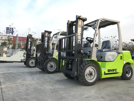 Grüne Gabelstapler Diesel 5 Tonnen SNSC 4000 kg Last Diesel Gegengewicht