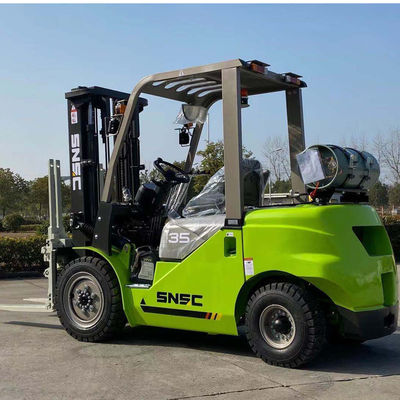 Green Gasoline LPG Forklift Truck 3000kgs LPG Forklift For Sale