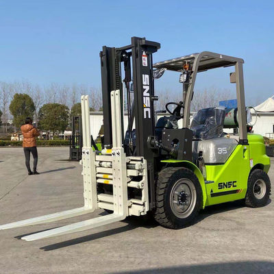 Green Gasoline LPG Forklift Truck 3000kgs LPG Forklift For Sale