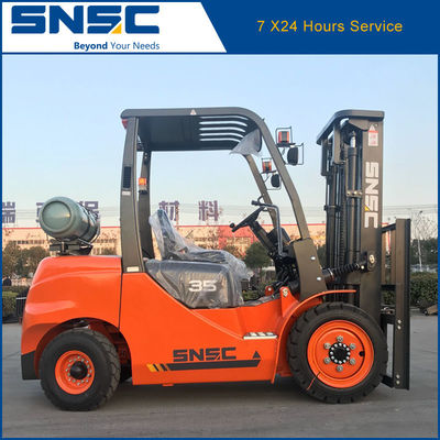 Japan NISSAN K25 Benzin-Gabelstapler SNSC LPG-Gegengewicht-Gabelstapler