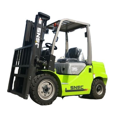 Seitenschalter 4x4 Gabelstapler YUNNEI Motor 3500kg Kleiner Offroad Gabelstapler