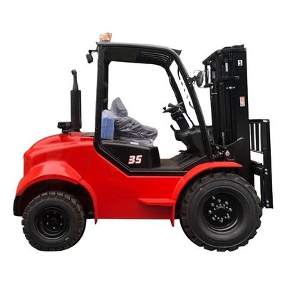 3000 kg-5000 kg 4WD-Forklift für schwieriges Gelände Off-Road-Forklift-Lifter