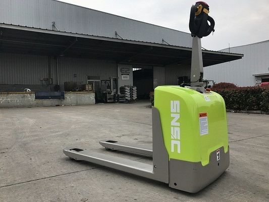 Lithiumbatteriebetriebener Paletten-Jack 1,5 Tonnen elektrischer Palettenwagen Grün